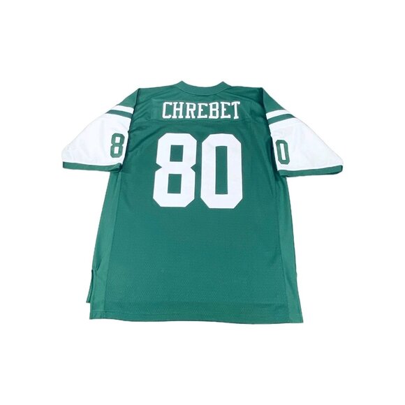 Mitchell & Ness NFL New York Jets Wayne Chrebet #80 Jersey Mens 52 2XL Green - Picture 2 of 11